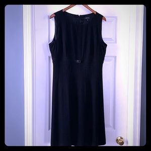 tahari black sheath dress